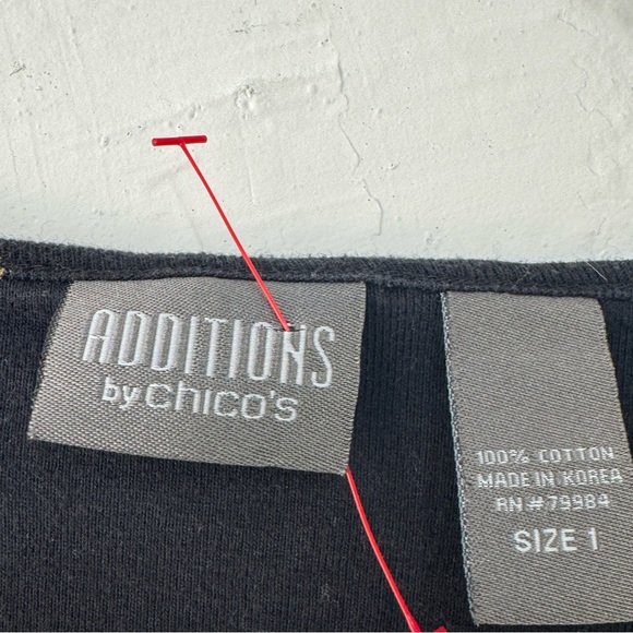 ADDITIONS By CHICOS Women African Graphics Top Medium Size 1 Jersey Tshirt - Picture 4 of 8